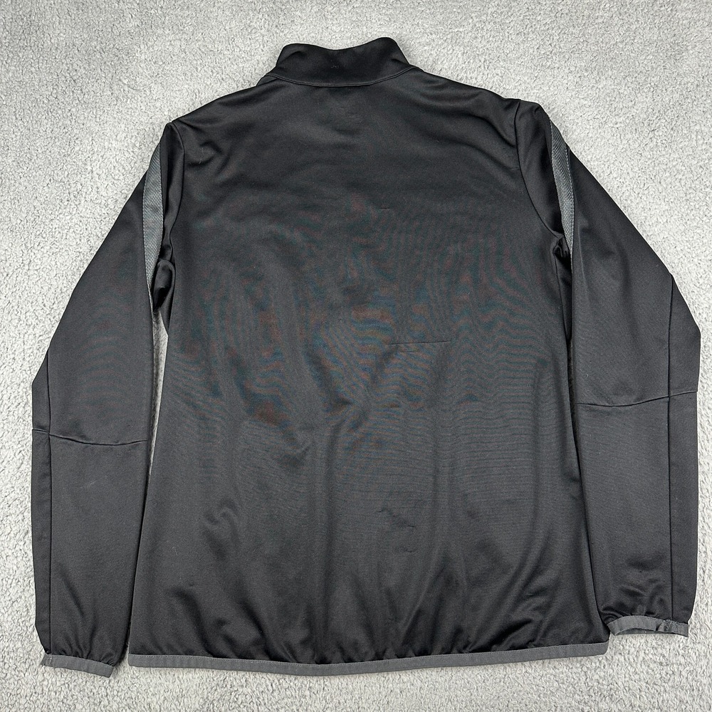 Nike Indianapolis Indians Jacket Mens Small Black Full Zip Baseball Distressed - Picture 12 of 16